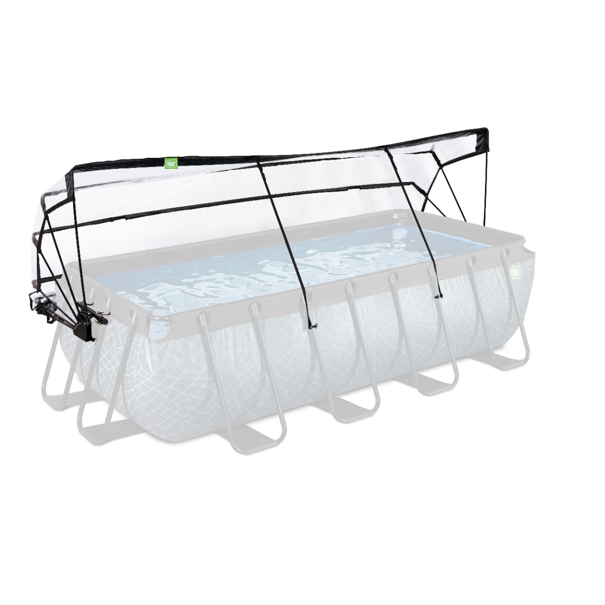 EXIT Zwembadoverkapping rechthoekig 400 x 200 cm