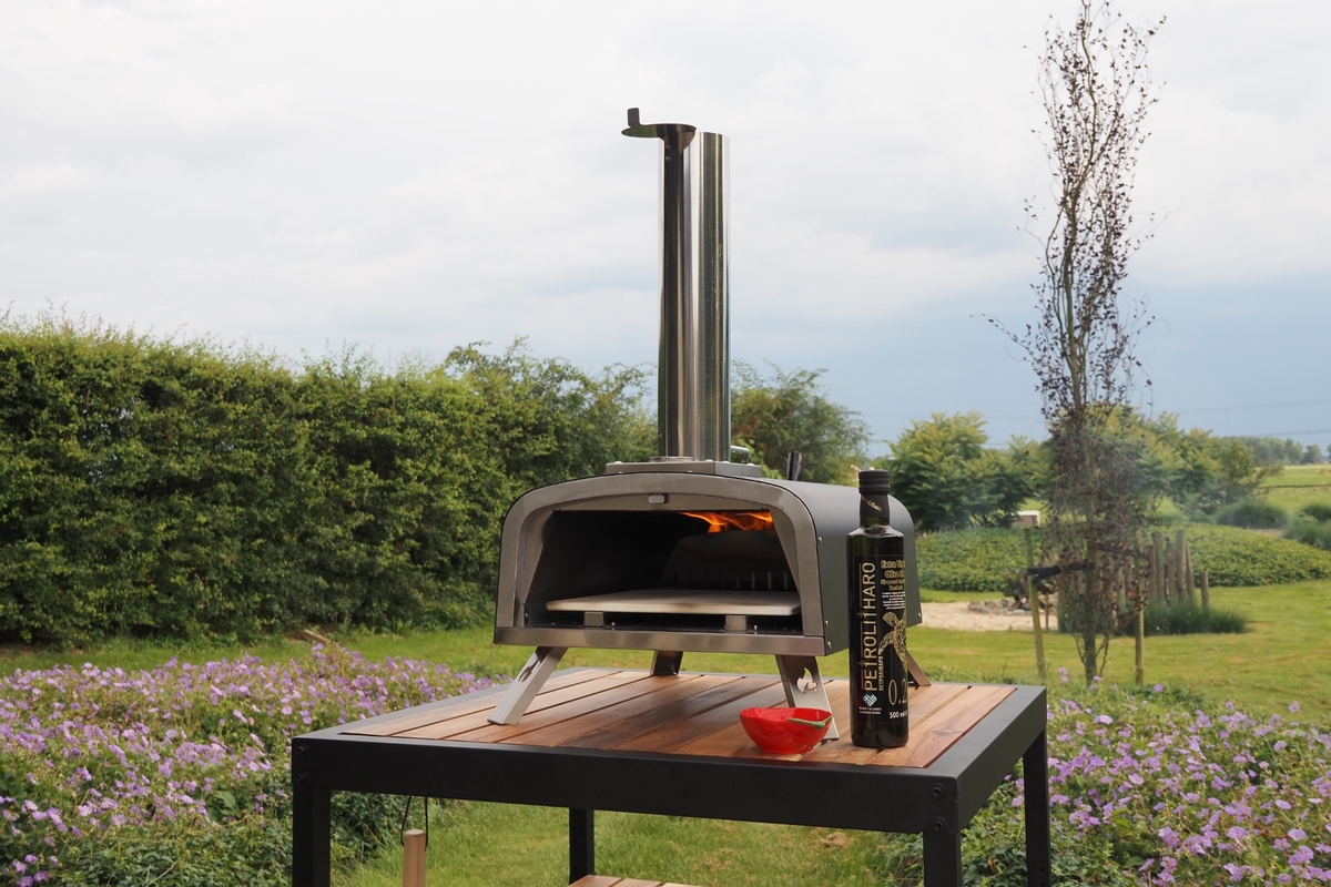 BASTE pizzaoven buiten houtgestookt - RVS