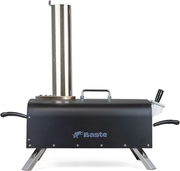 BASTE pizza oven buiten pellets/houtskool/hout - RVS