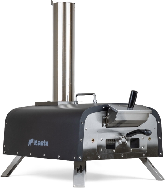 BASTE pizza oven buiten pellets/houtskool/hout - RVS