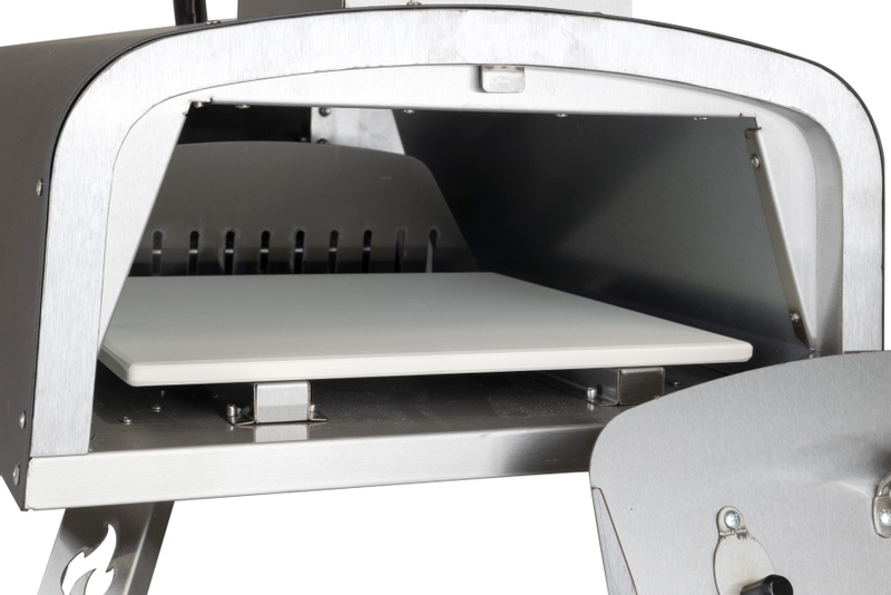 BASTE pizza oven buiten pellets/houtskool/hout - RVS