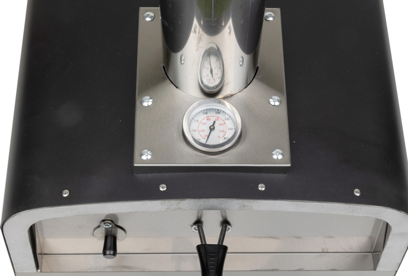 BASTE pizza oven buiten pellets/houtskool/hout - RVS