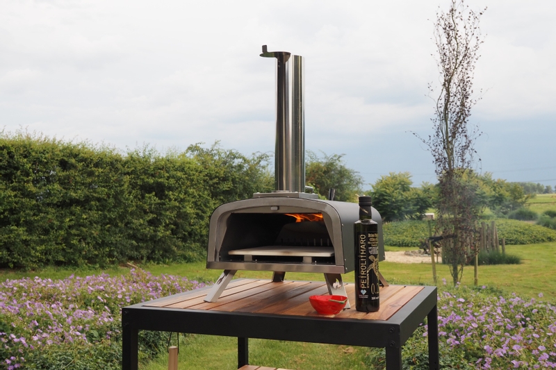 BASTE pizzaoven buiten houtgestookt - RVS