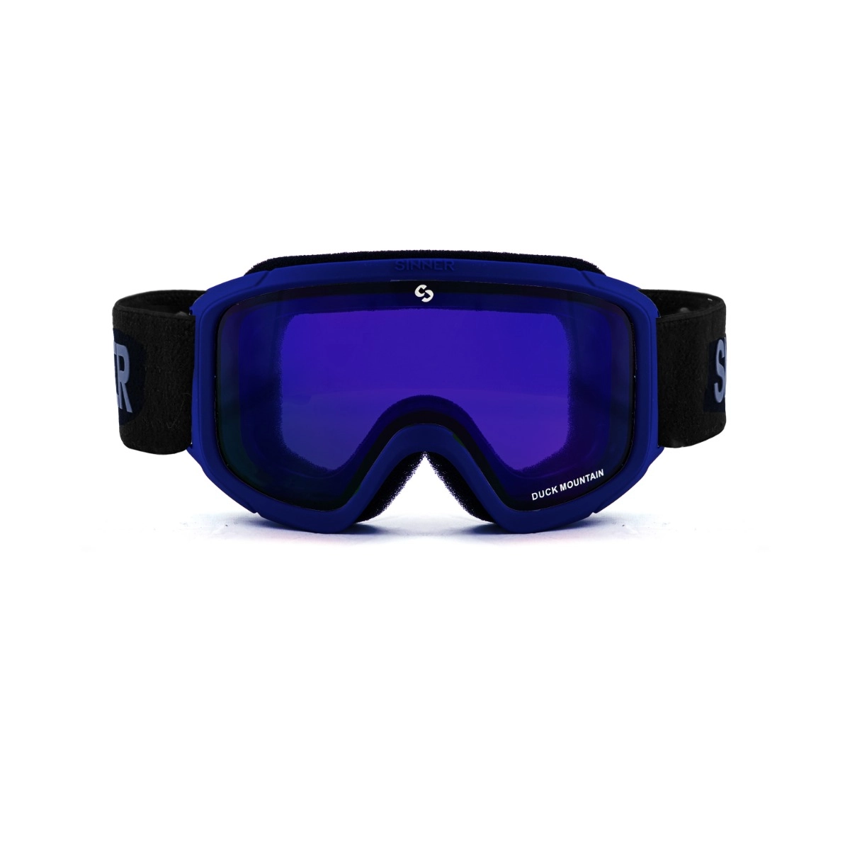 Sinner Duck Mountain skibril kind - Mat Blauw - Blauwe lens
