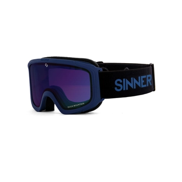 Sinner Duck Mountain skibril kind - Mat Blauw - Blauwe lens 