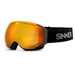 Sinner Emerald skibril - Mat Zwart - Oranje lens