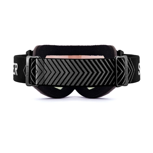 Sinner Emerald skibril - Mat Zwart - Oranje lens