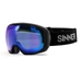 Sinner Mohawk skibril - Mat Zwart - Blauwe lens
