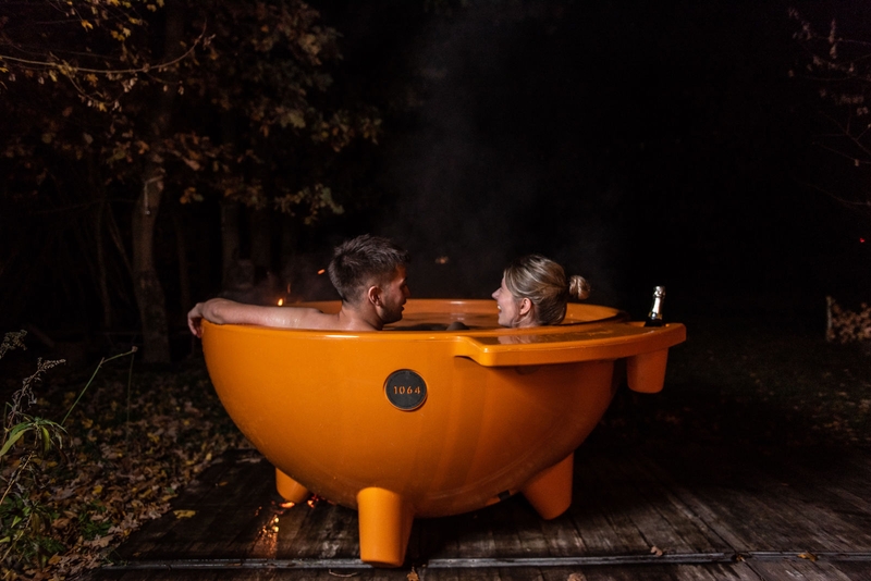Weltevree Dutchtub Original houtgestookte hottub - 4 personen - Oranje