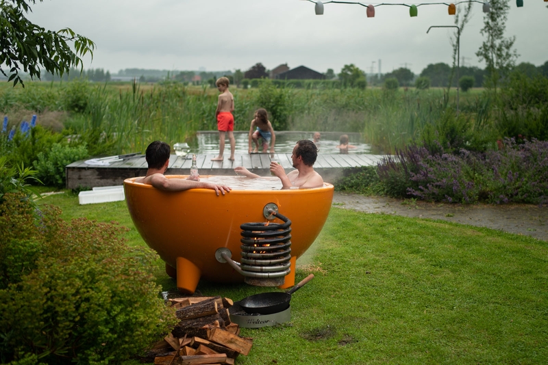 Weltevree Dutchtub Original houtgestookte hottub - 4 personen - Grijs