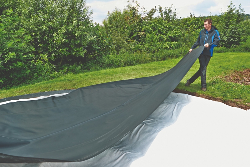 Oase Eurofol EPDM vijverfolie voorverpakt aanleg - 0,75mm - 4,5 x 4 m