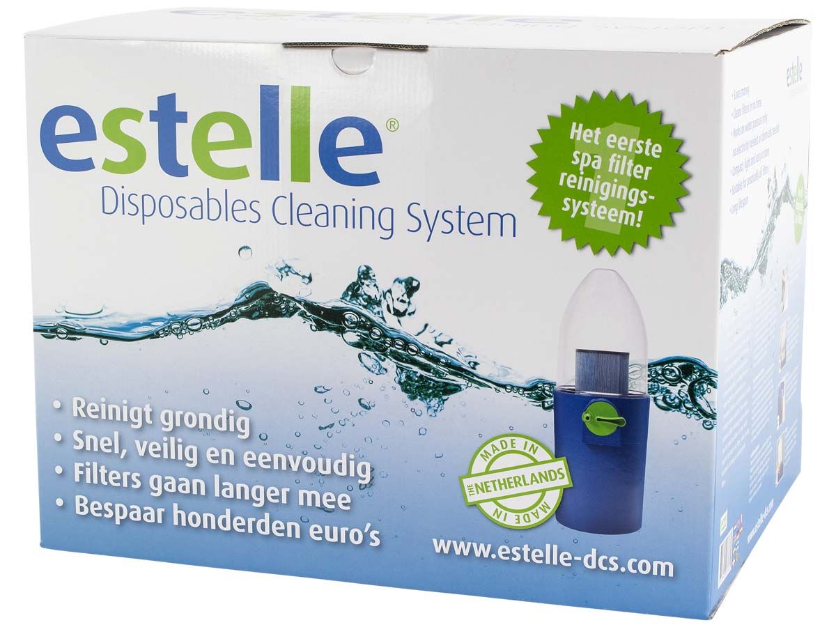 Estelle DCS filter cleaning systeem verpakking.