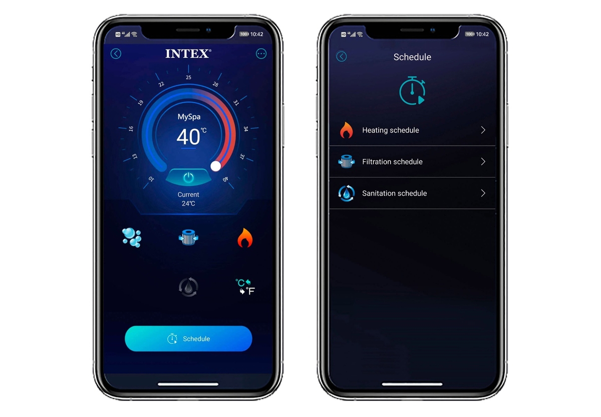 Intex Pure Spa Greystone Deluxe opblaasbare spa - 6 persoons