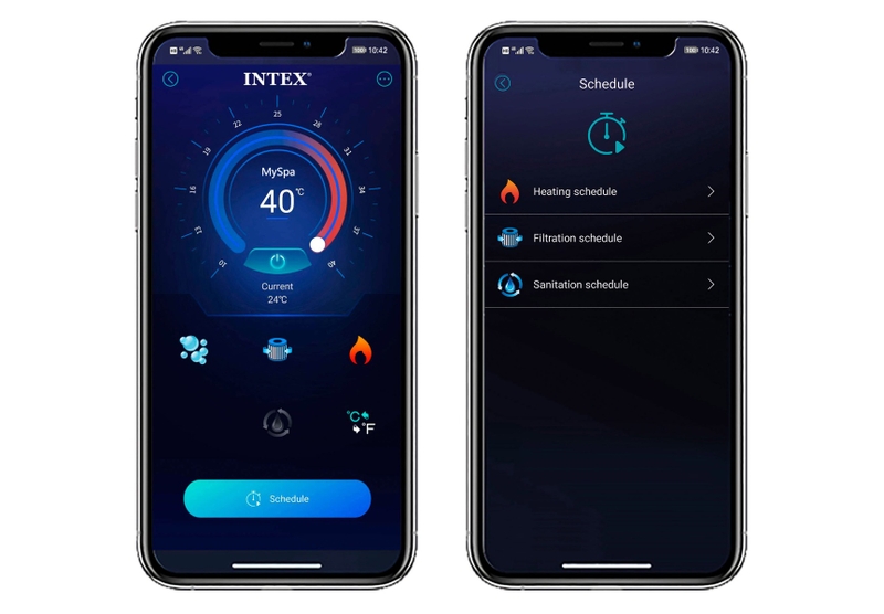 Intex Pure Spa Greystone Deluxe opblaasbare spa - 6 persoons