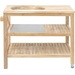 BASTE bbq tafel voor 18 en 21 inch kamado's - Teakhout