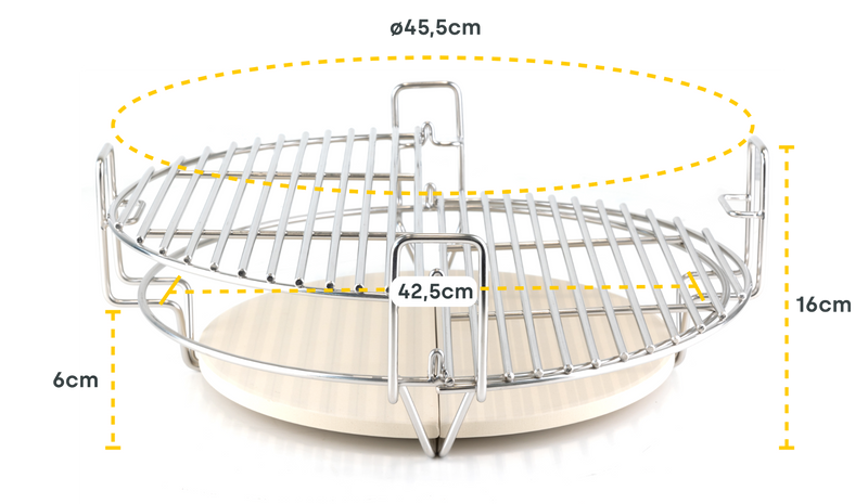 BASTE Multilevel cooking system L - 21 inch kamado