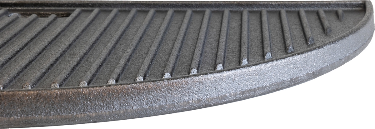 BASTE halfrond tweezijdig gietijzeren grillplaat voor 23,5 inch kamado