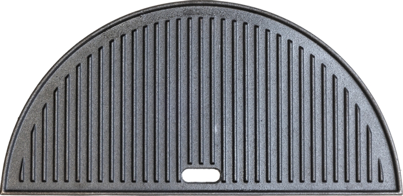 BASTE halfrond tweezijdig gietijzeren grillplaat voor 23,5 inch kamado