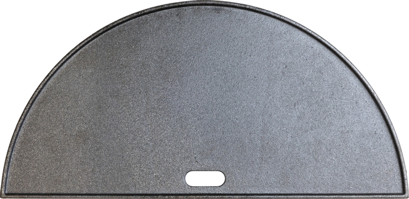 BASTE halfrond tweezijdig gietijzeren grillplaat voor 23,5 inch kamado