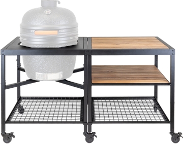 BASTE bbq buitenkeuken voor 18 en 21 inch kamado - Staal/acacia