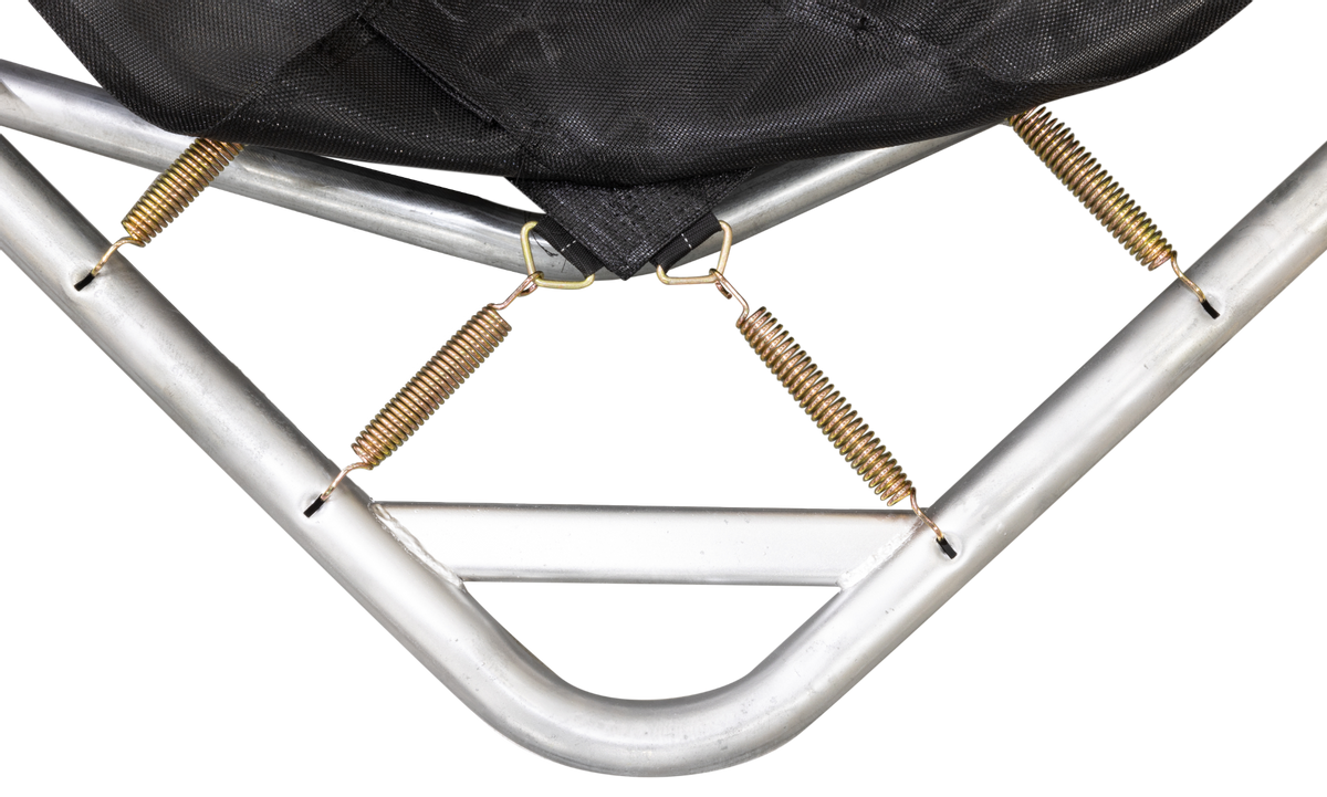 BLITS Urban Sports inground trampoline - 244 x 366 cm - Zwart - hoek en veren
