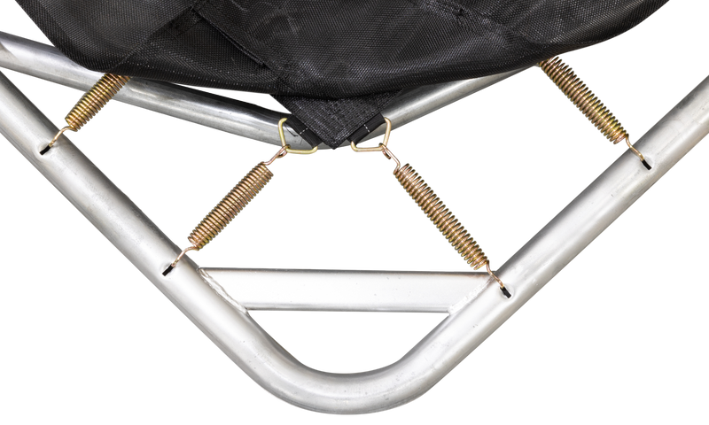 BLITS Urban Sports inground trampoline - 244 x 366 cm - Zwart - hoek en veren