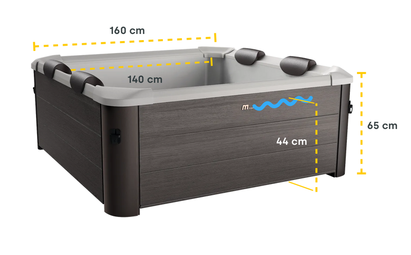 MSpa Tribeca frame spa - 6 persoons
maten