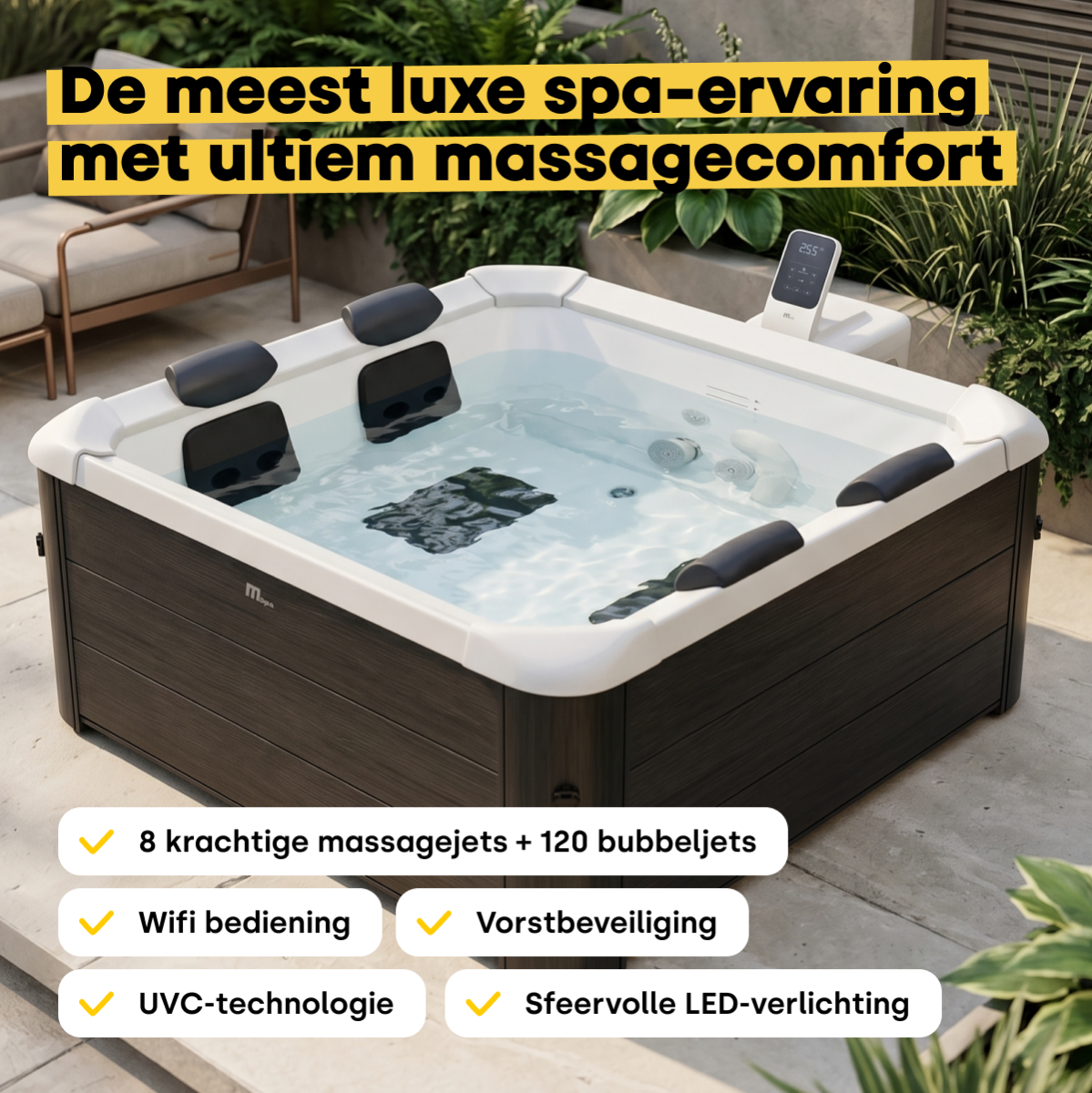 MSpa Oslo frame spa - 6 persoons