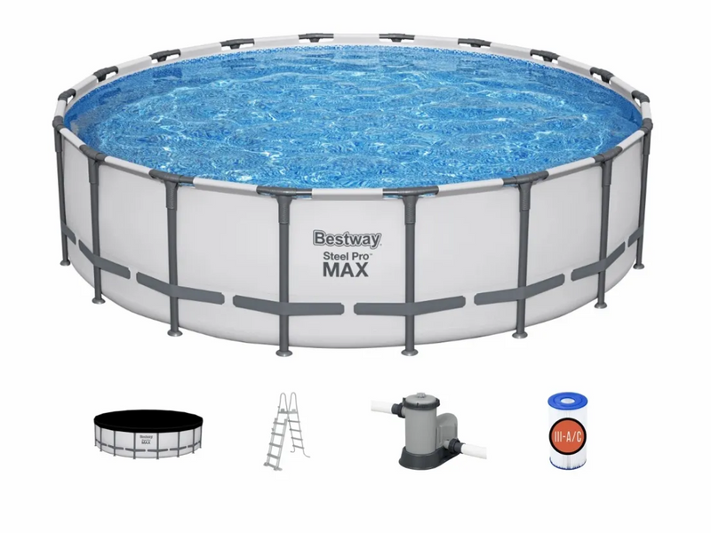 Bestway Steel Pro MAX zwembad - 549 x 132 cm - met filterpomp en accessoires