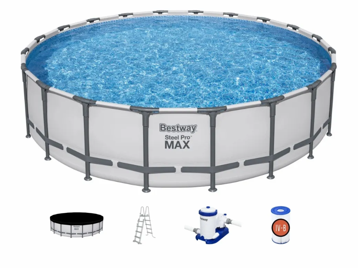 Bestway Steel Pro MAX zwembad - 610 x 132 cm - met filterpomp en accessoires