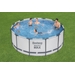 Bestway Steel Pro MAX zwembad - 366 x 122 cm - met filterpomp en accessoires - sfeerfoto