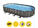 Bestway Power Steel ovaal zwembad - 732 x 366 x 132 cm - met filterpomp en accessoires