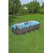 Bestway Power Steel ovaal zwembad - 732 x 366 x 132 cm - met filterpomp en accessoires - sfeerfoto