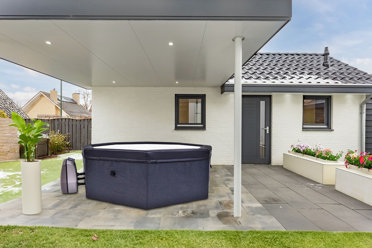 Bubb'l Paradise opbouw spa - 6 persoons - in tuin