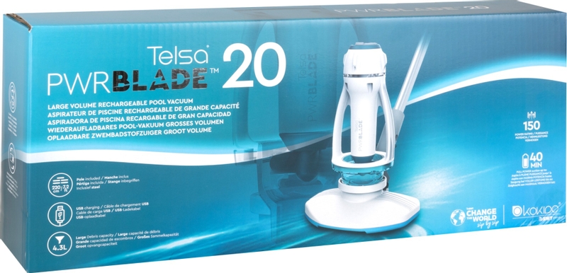 Kokido Telsa Powerblade 20 elektrische zwembadstofzuiger