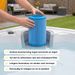W'eau spa filter type 14 - Antibacterieel (o.a. SC714-S of 60401M) - detail
