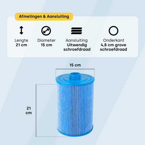 W'eau spa filter type 14 - Antibacterieel (o.a. SC714-S of 60401M) - detail