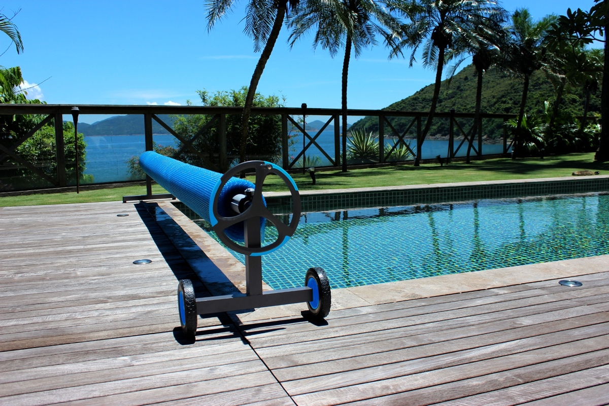 Kokido Alux oprolsysteem Ø80 mm bij zwembad