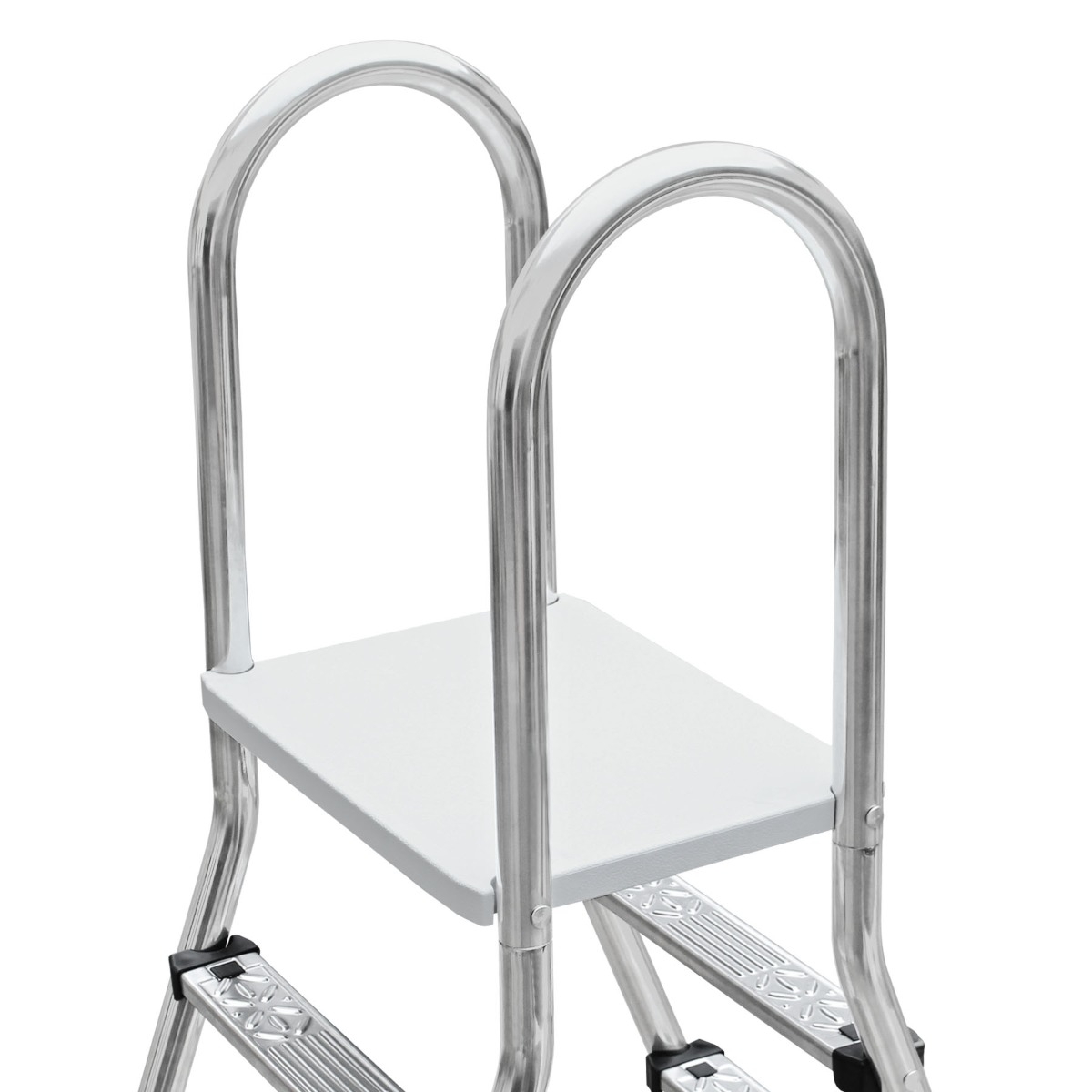 W'eau A-frame RVS zwembadtrap 2 x 3 treden - AISI 304 - trapleuning