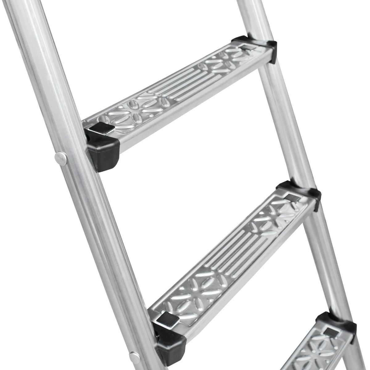 W'eau A-frame RVS zwembadtrap 2 x 3 treden - AISI 304 - plateau