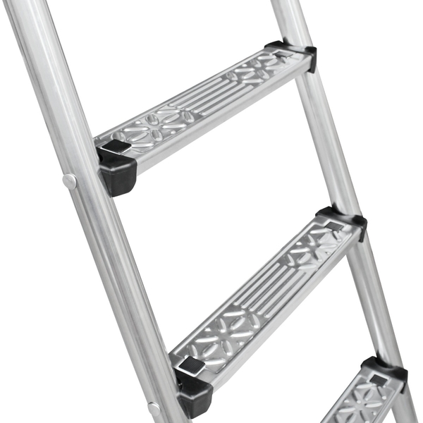 W'eau A-frame RVS zwembadtrap 2 x 3 treden - AISI 304 - plateau