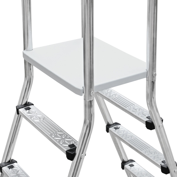 W'eau A-frame RVS zwembadtrap 2 x 3 treden - AISI 304 - voet