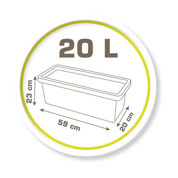 Smoby speelhuis accessoire - Eden plantenbak - afmetingen