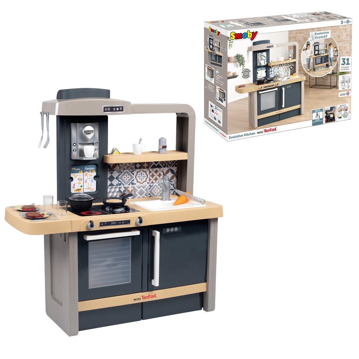 Smoby Tefal Evolutive speelkeuken