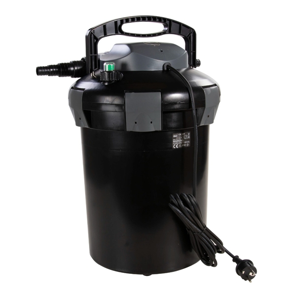 AquaForte CBF-4000 UV-C drukfilter zijkant met stekker