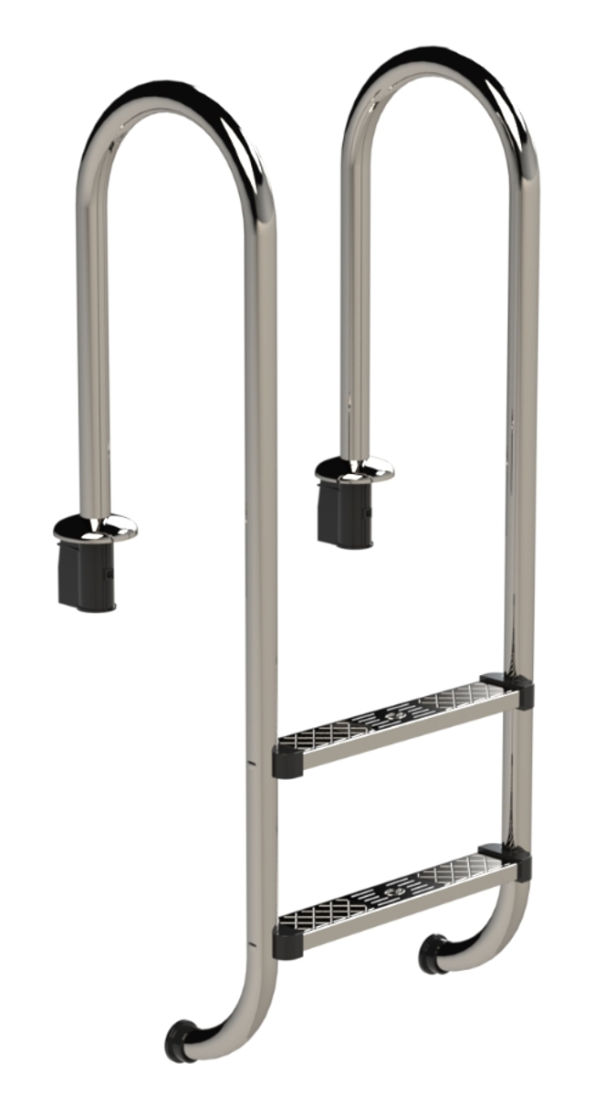 IDEAL Muro RVS zwembadtrap 2 treden - AISI 316