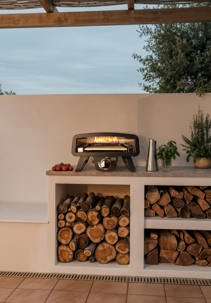 BASTE pizzaoven buiten gas 12 inch - RVS