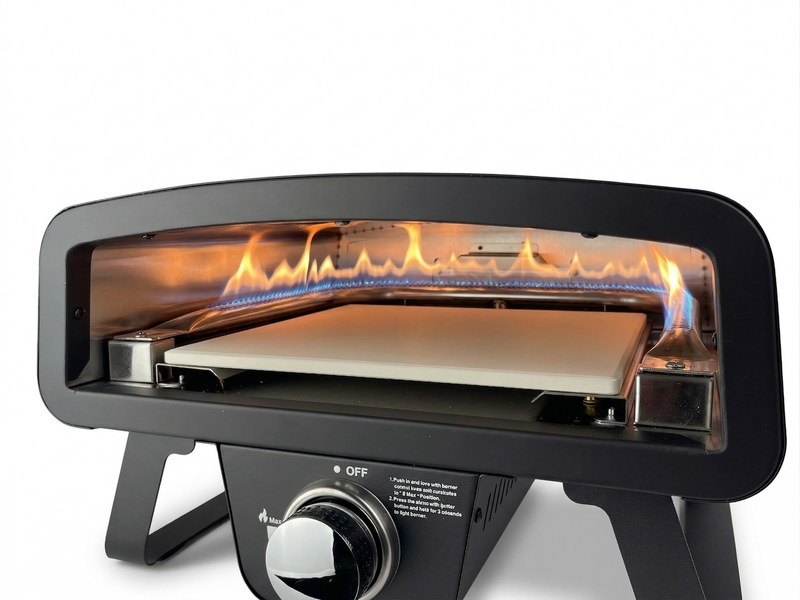 BASTE pizzaoven buiten gas 12 inch - RVS
