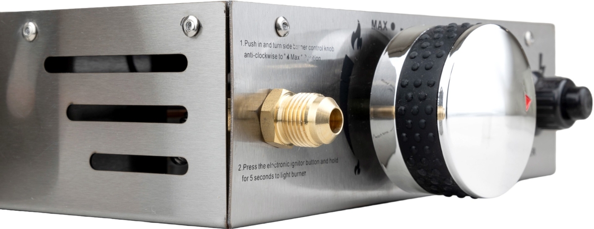 BASTE gasmodule voor pizza oven buiten pellets/houtskool/hout - RVS
