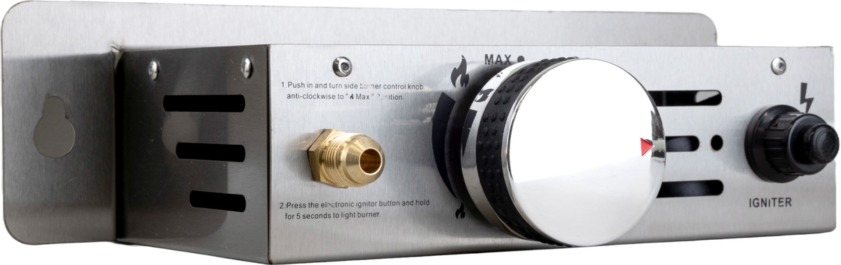 BASTE gasmodule voor pizza oven buiten pellets/houtskool/hout - RVS
